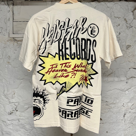 Hellstar Records Cream T-Shirt Sz S DS
