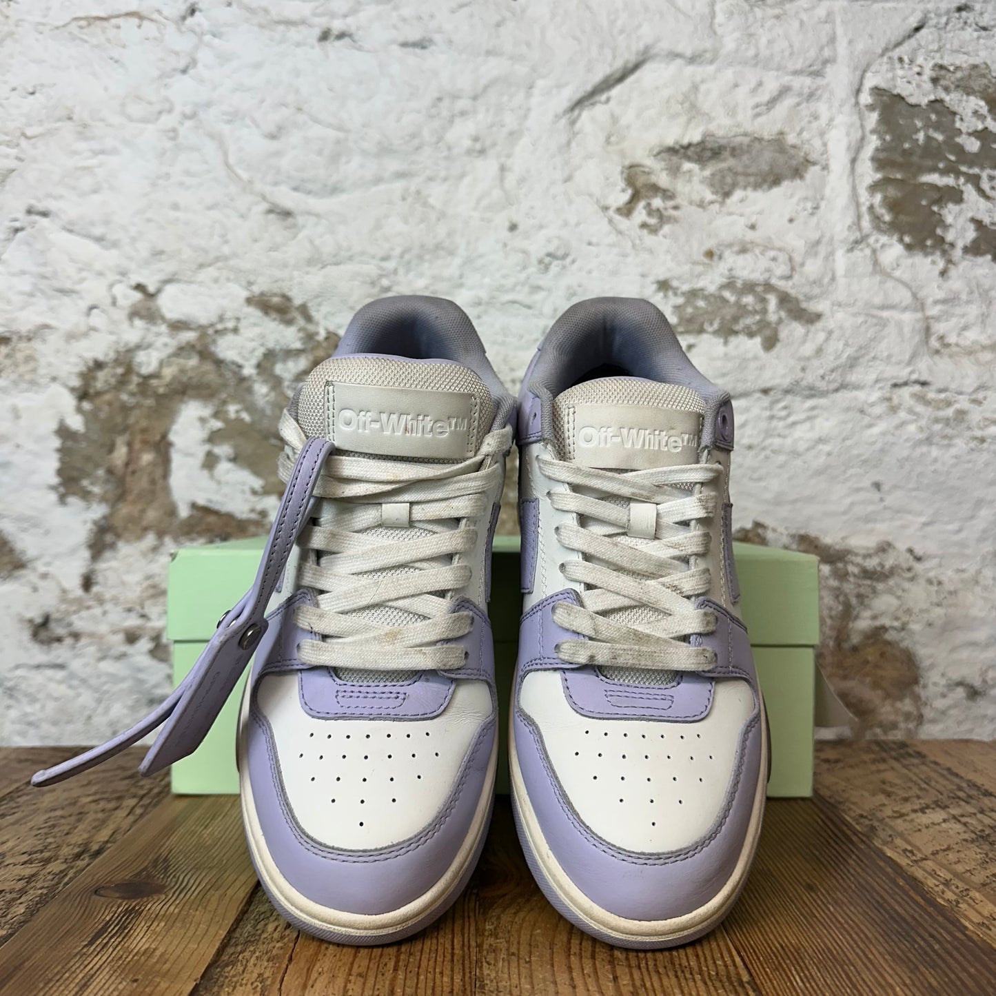 Off White Out Of Office Lavender White Sneaker Sz 6.5 (39)