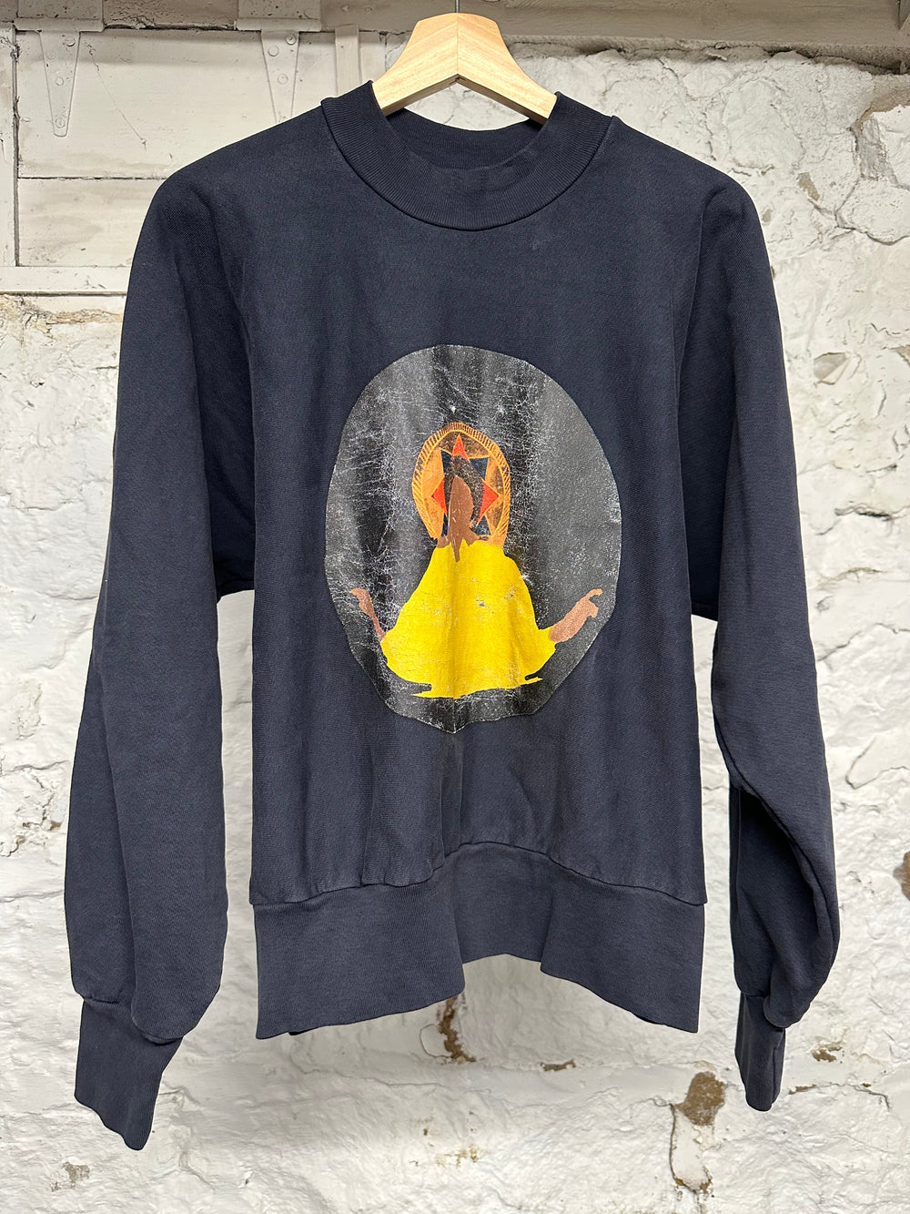 Kanye West Jesus Is King Black Sweatshirt Sz S