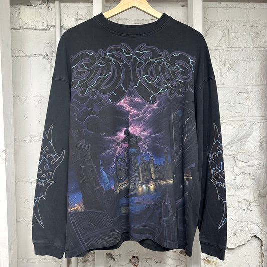 Godspeed Bike Black Long Sleeve T-Shirt Sz S