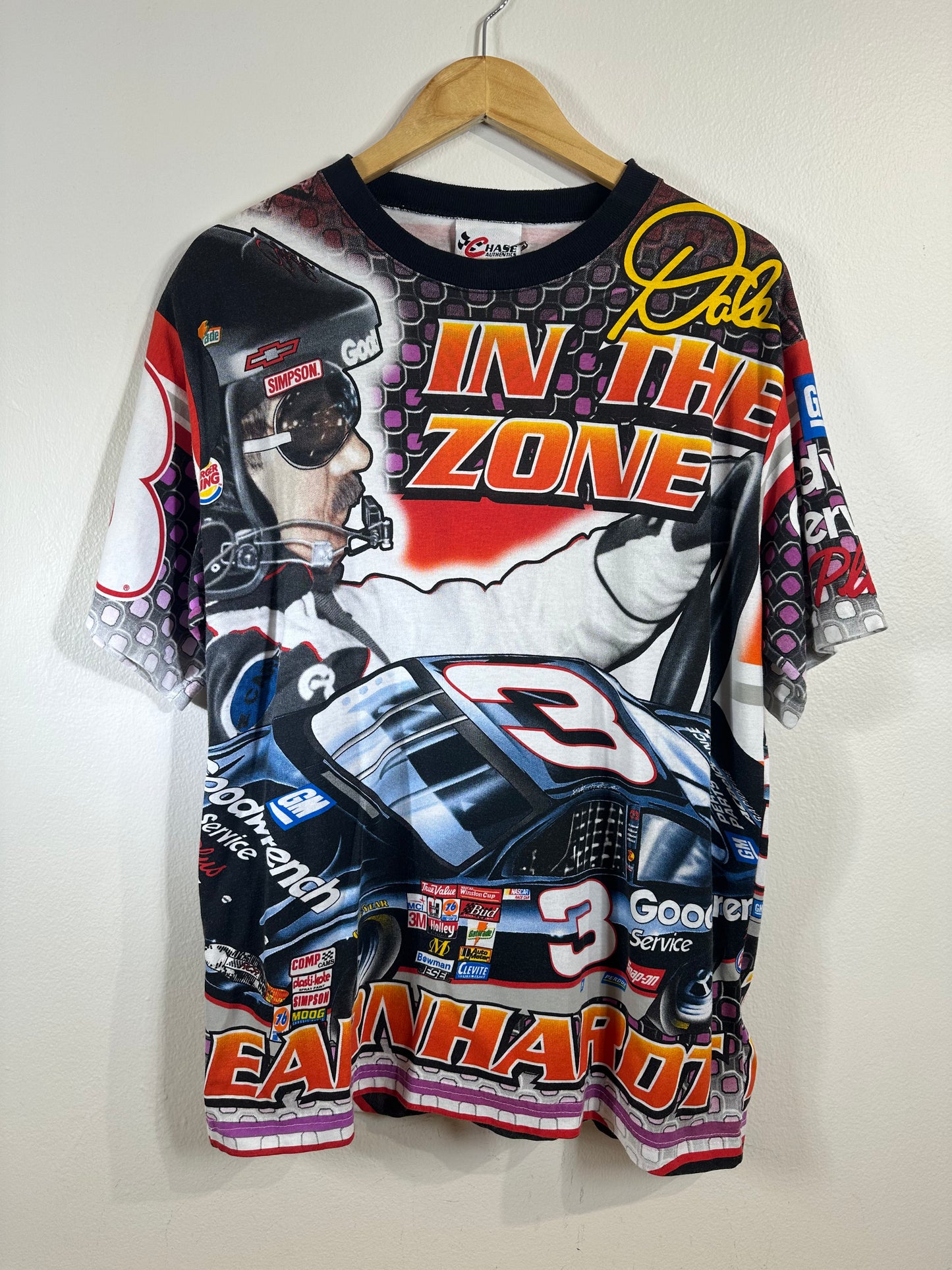 Dale Earnhardt Sr In The Zone All Over Print T-Shirt Sz M