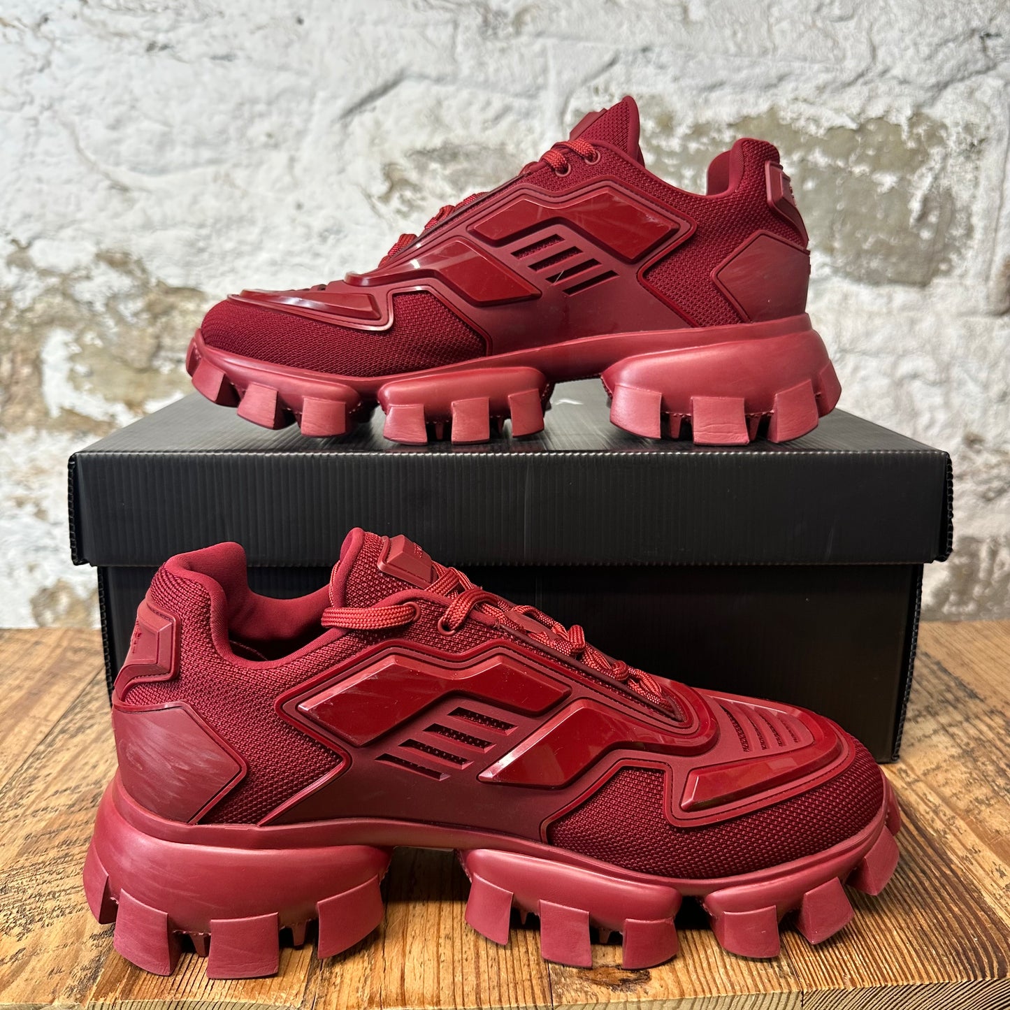 Prada Cloudbust Thunder Maroon Sneaker Sz 8