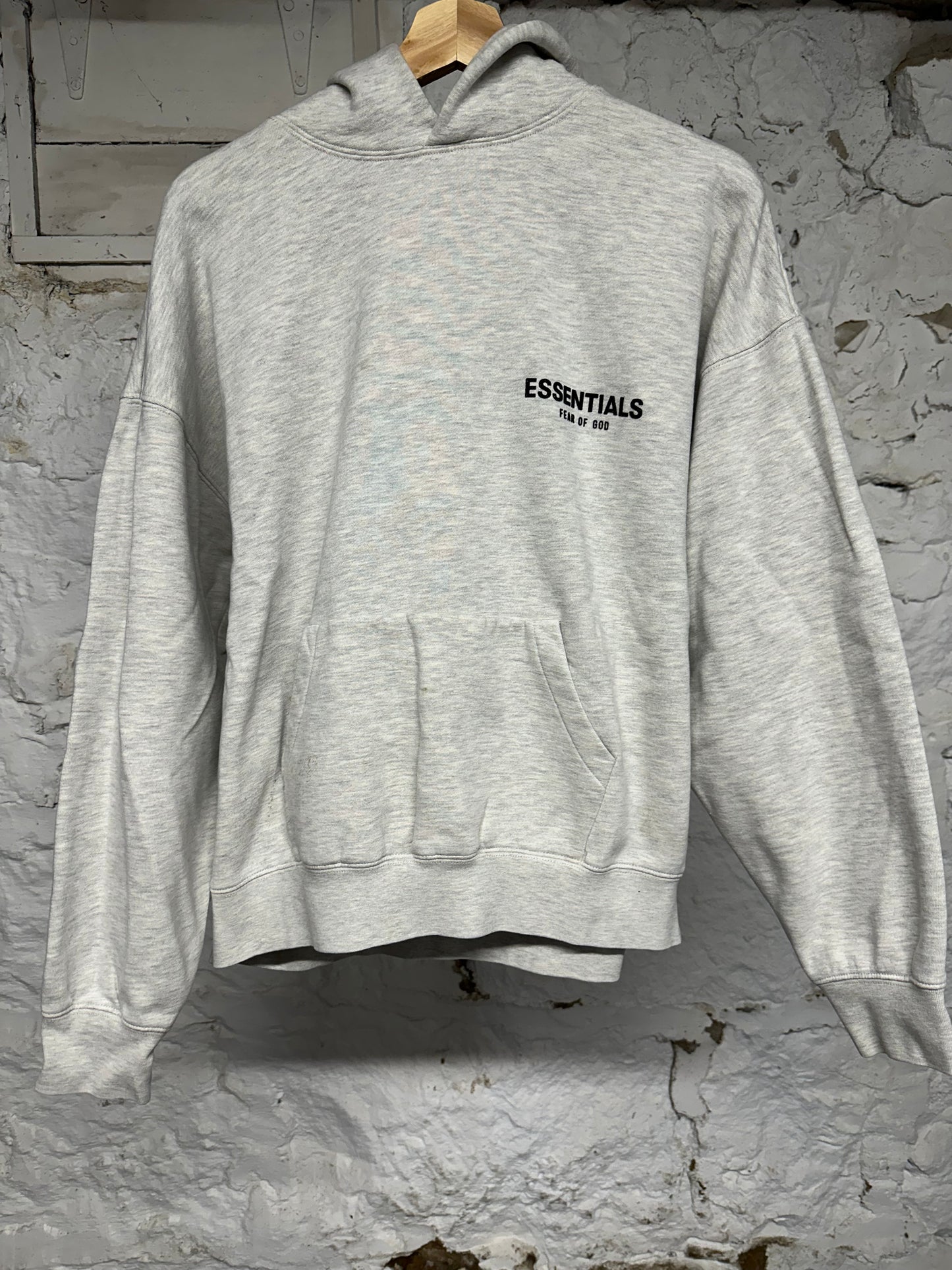 Fear of God Essentials Light Oatmeal Hoodie Sz S