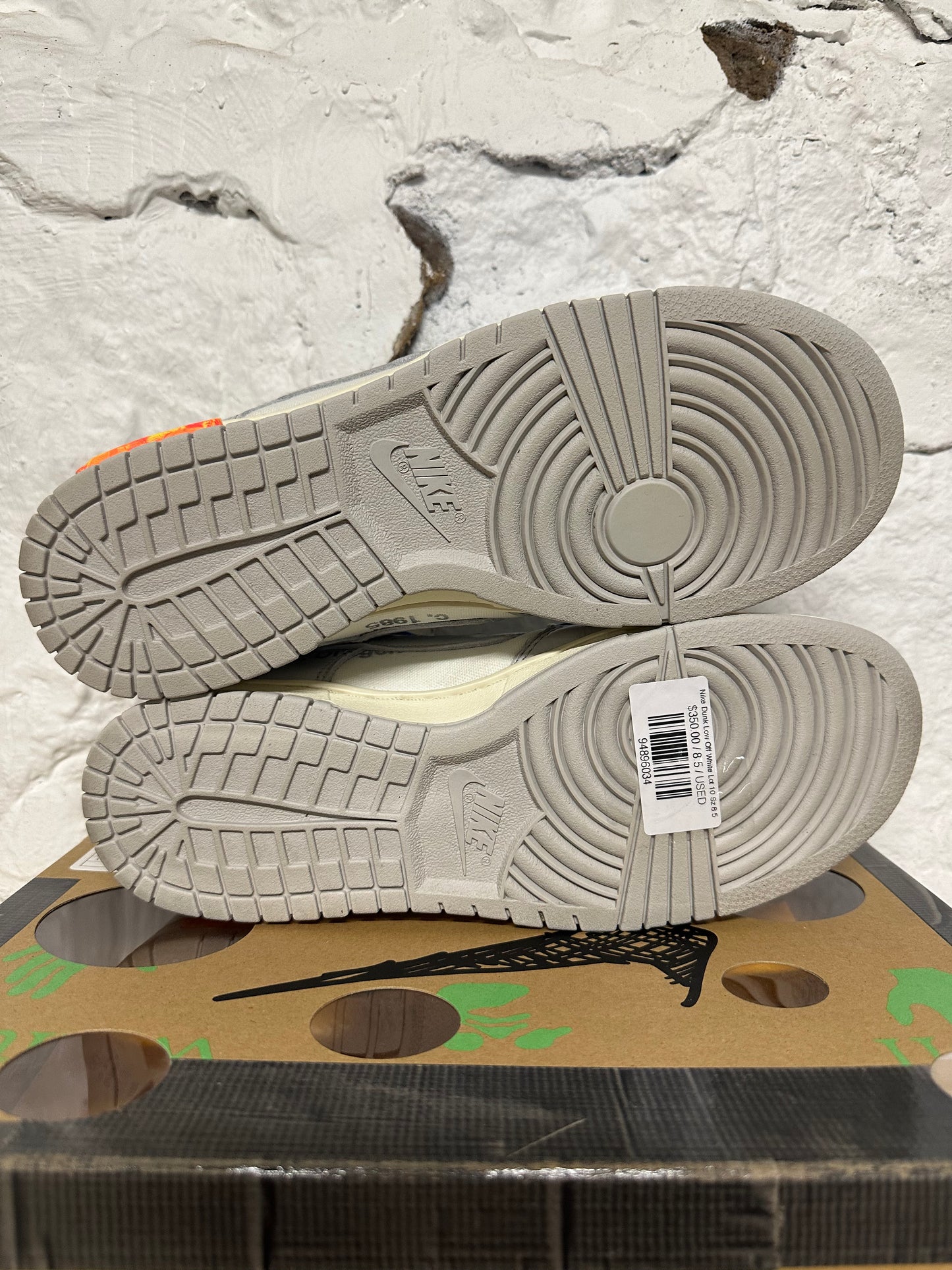 Nike Dunk Low Off-White Lot 10 Sz 8.5