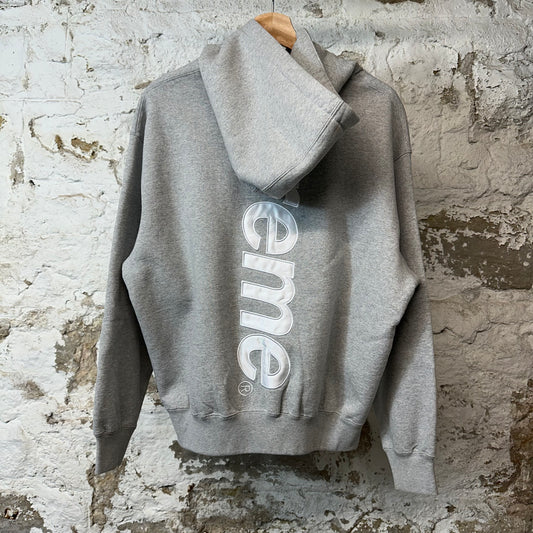 Supreme Satin Spell Hoodie Grey Sz S