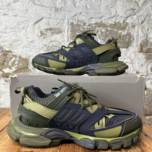Balenciaga Track Runner Navy Green Sneaker Sz 10 (43)