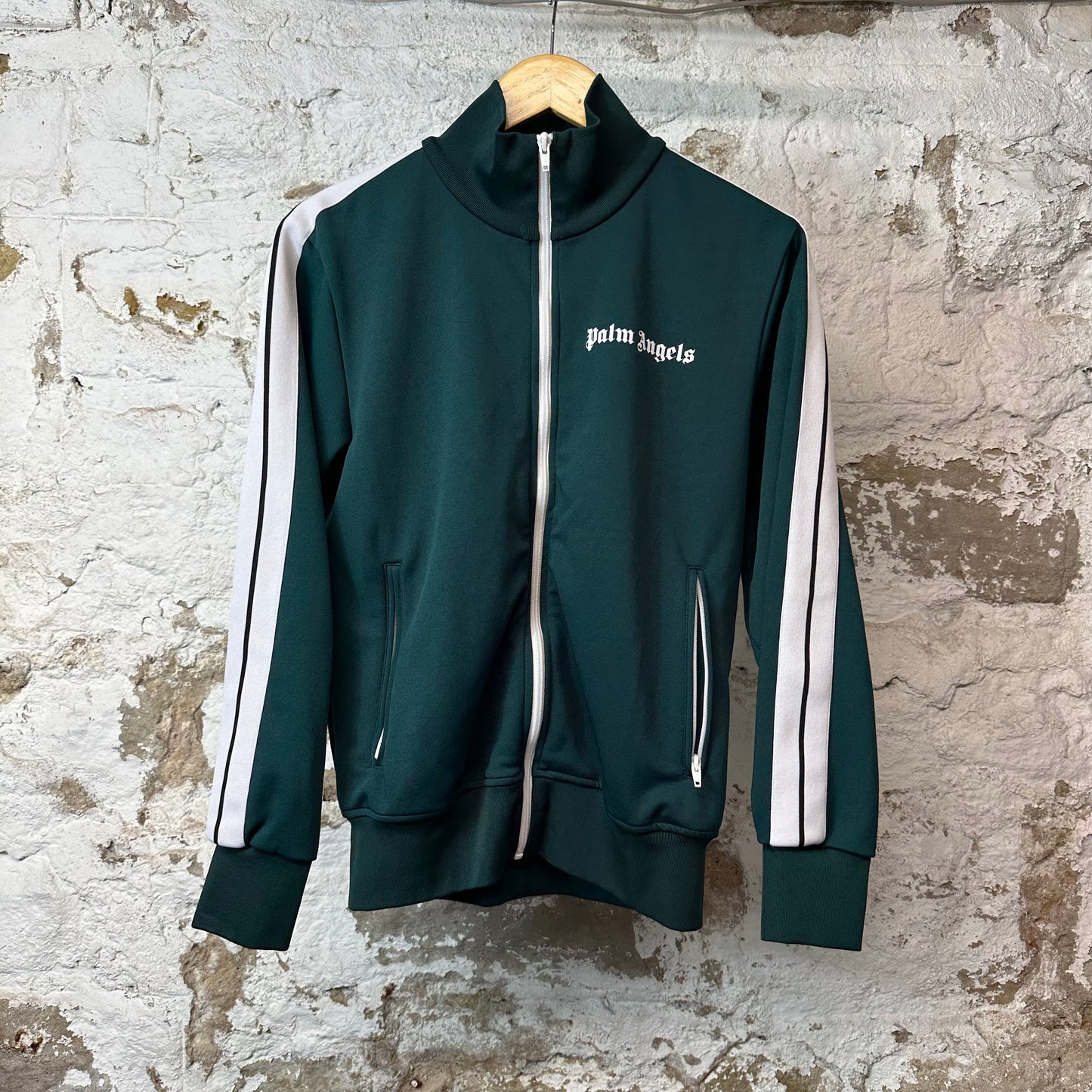 Palm Angels Forest Green Track Jacket Sz M