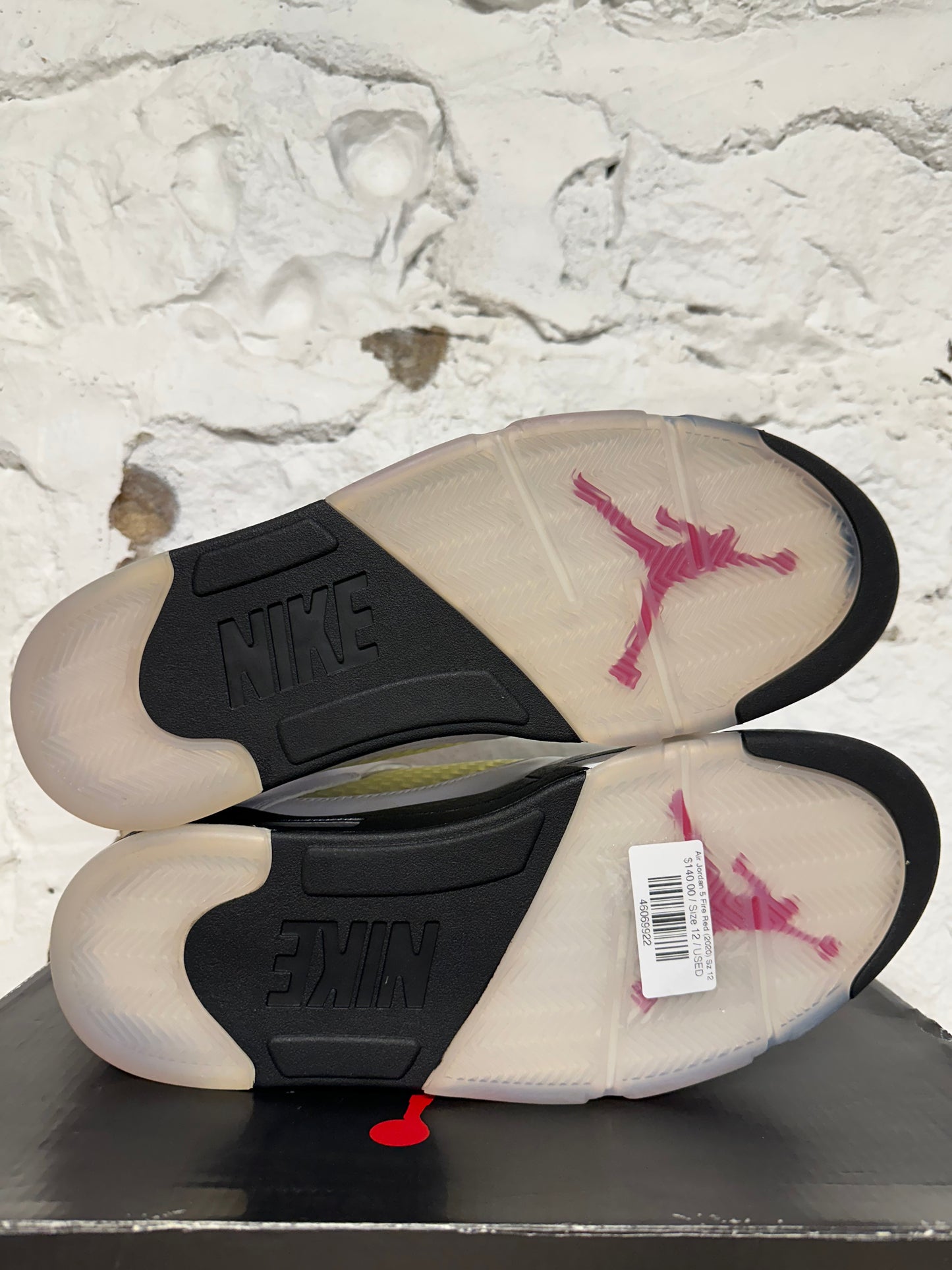 Air Jordan 5 Fire Red Silver Tongue (2020) Sz 12