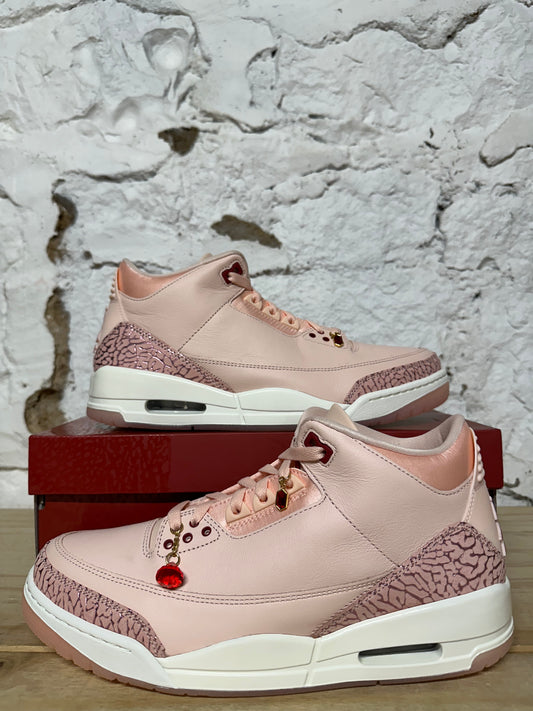 Air Jordan 3 Valentines Day Treat Yourself Sz 10.5 (12W) DS