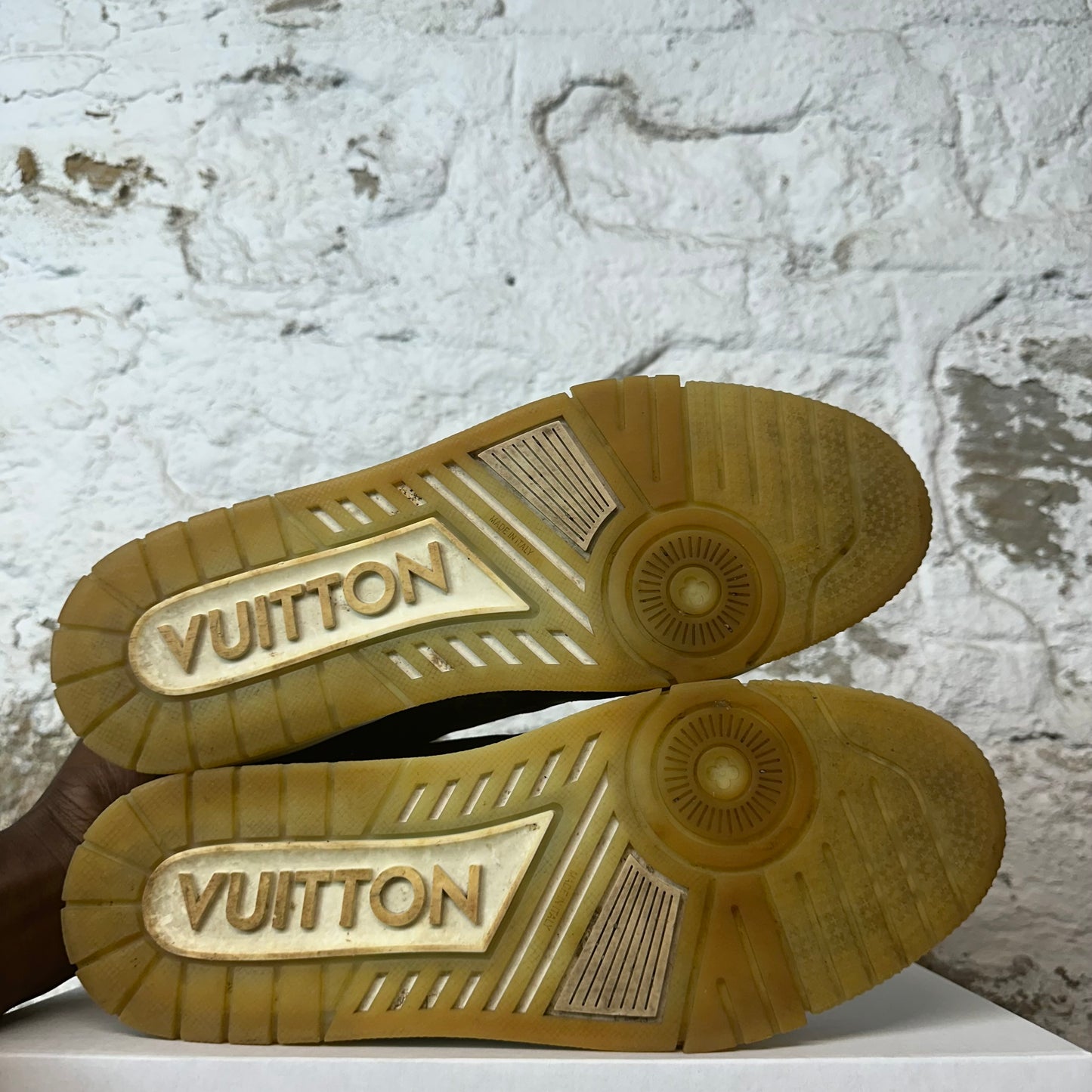 Louis Vuitton Graphite Monogram Trainer Sneaker Sz 10.5 (9LV)