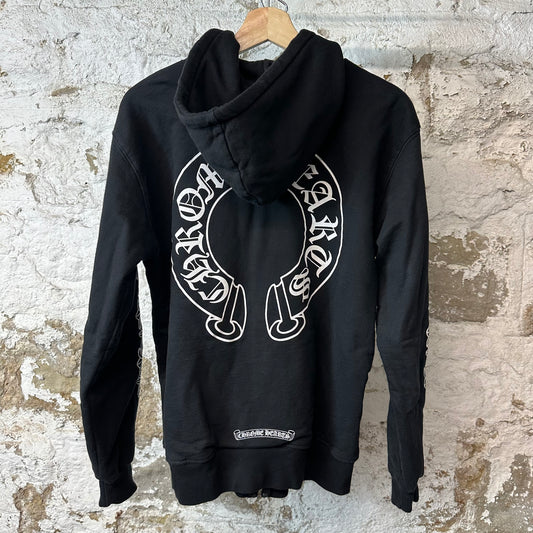 Chrome Hearts Thermal Horseshoe Black Zip Up Hoodie Sz M