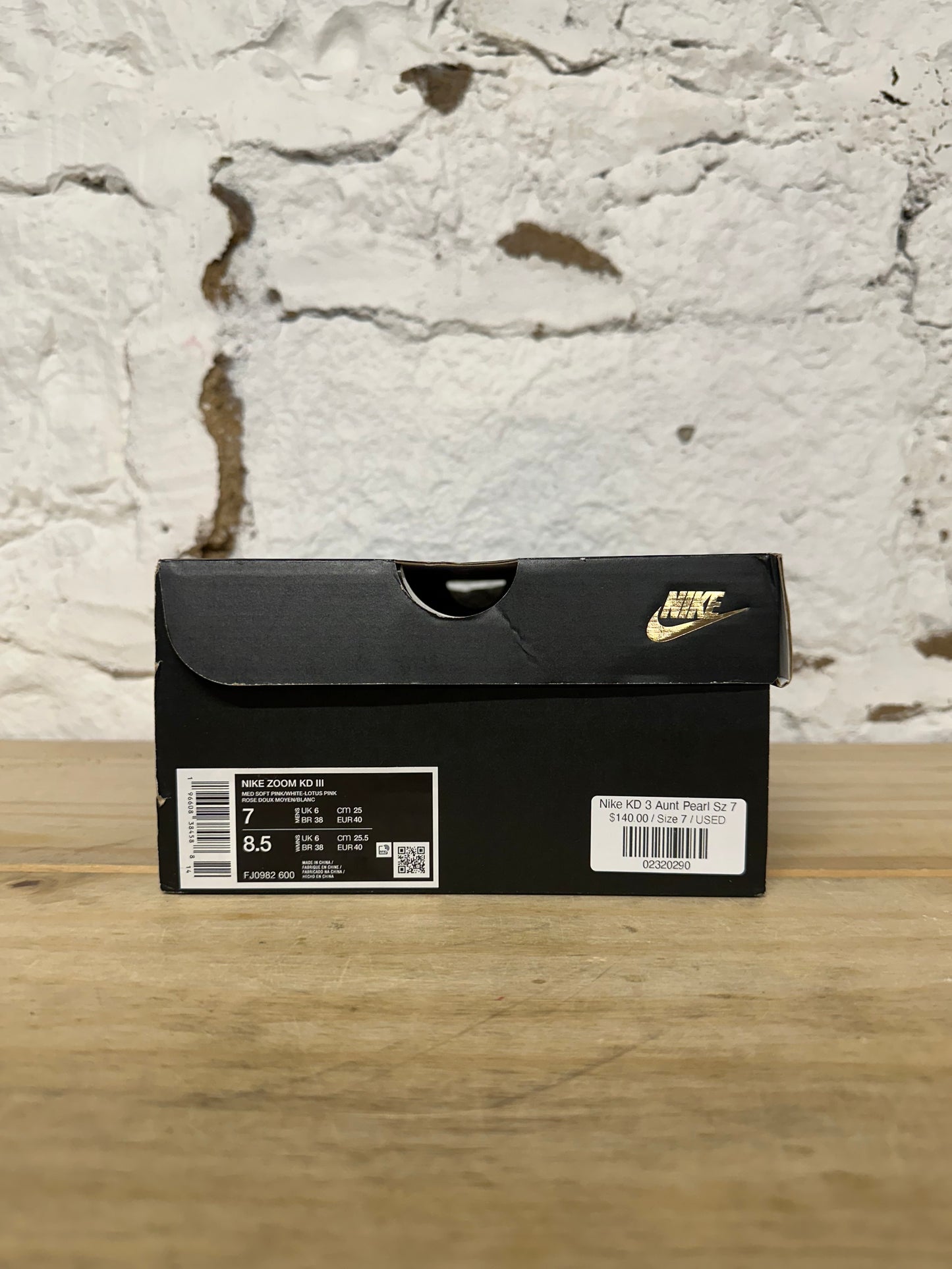 Nike KD 3 Aunt Pearl Sz 7