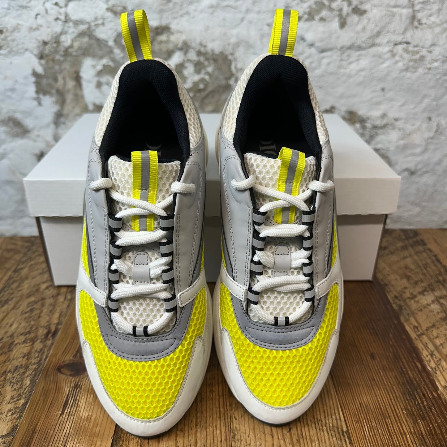 Dior B22 Yellow Gray White Sneaker Sz 7 (40) No Box