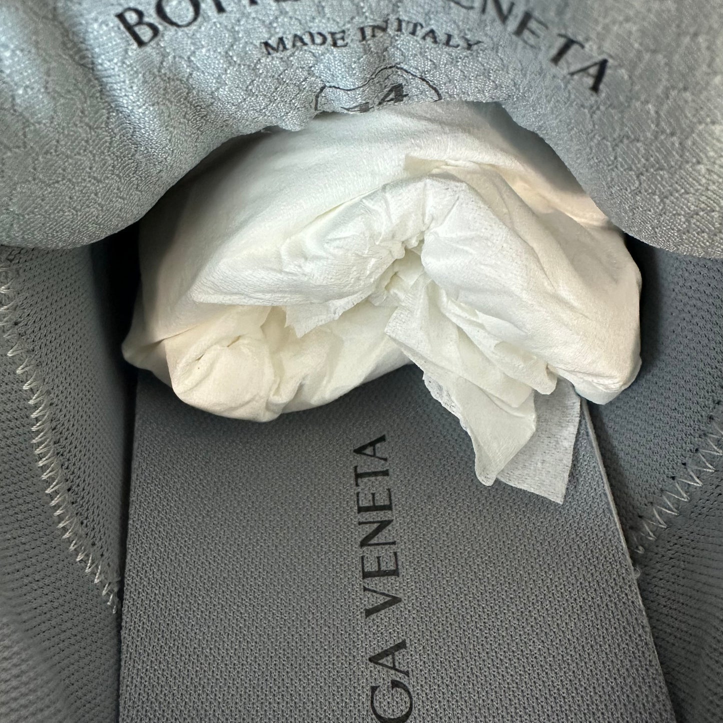 Bottega Veneta Silver White Orbit Sneaker Sz 11 (44) DS