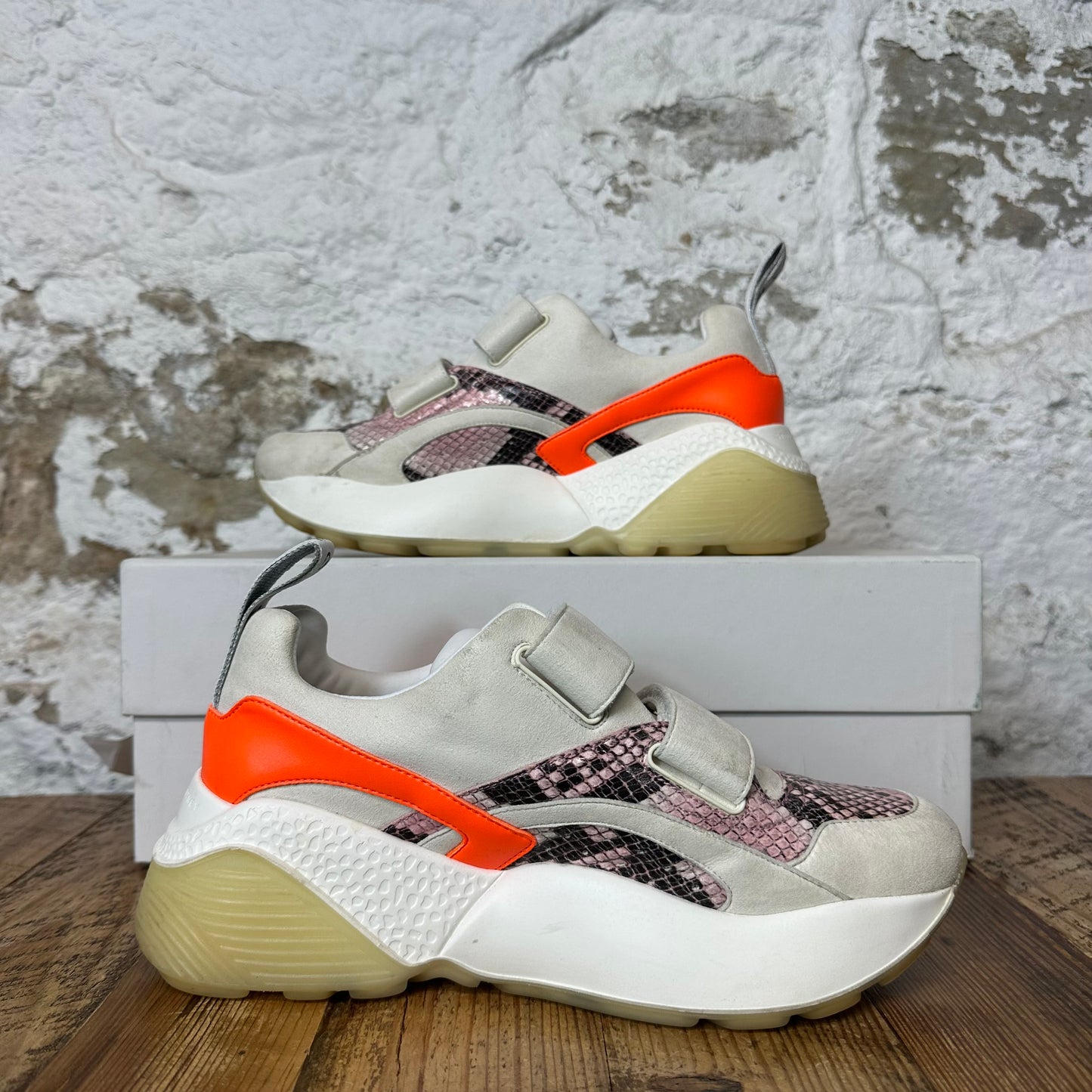 Stella McCartney Eclypse Snake Embossed Sneaker Sz 6 (38)