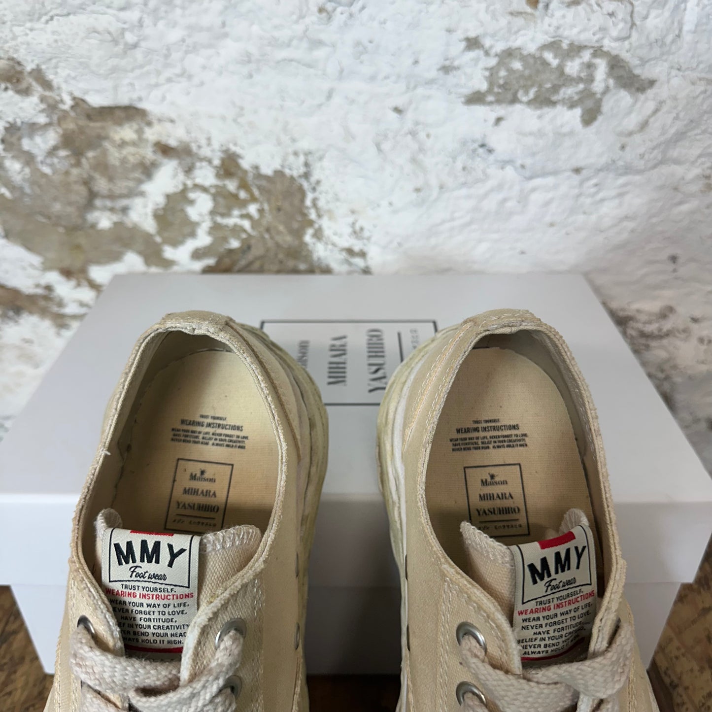Maison Mihara Peterson 23 Cream Sneaker Sz 10 (43)