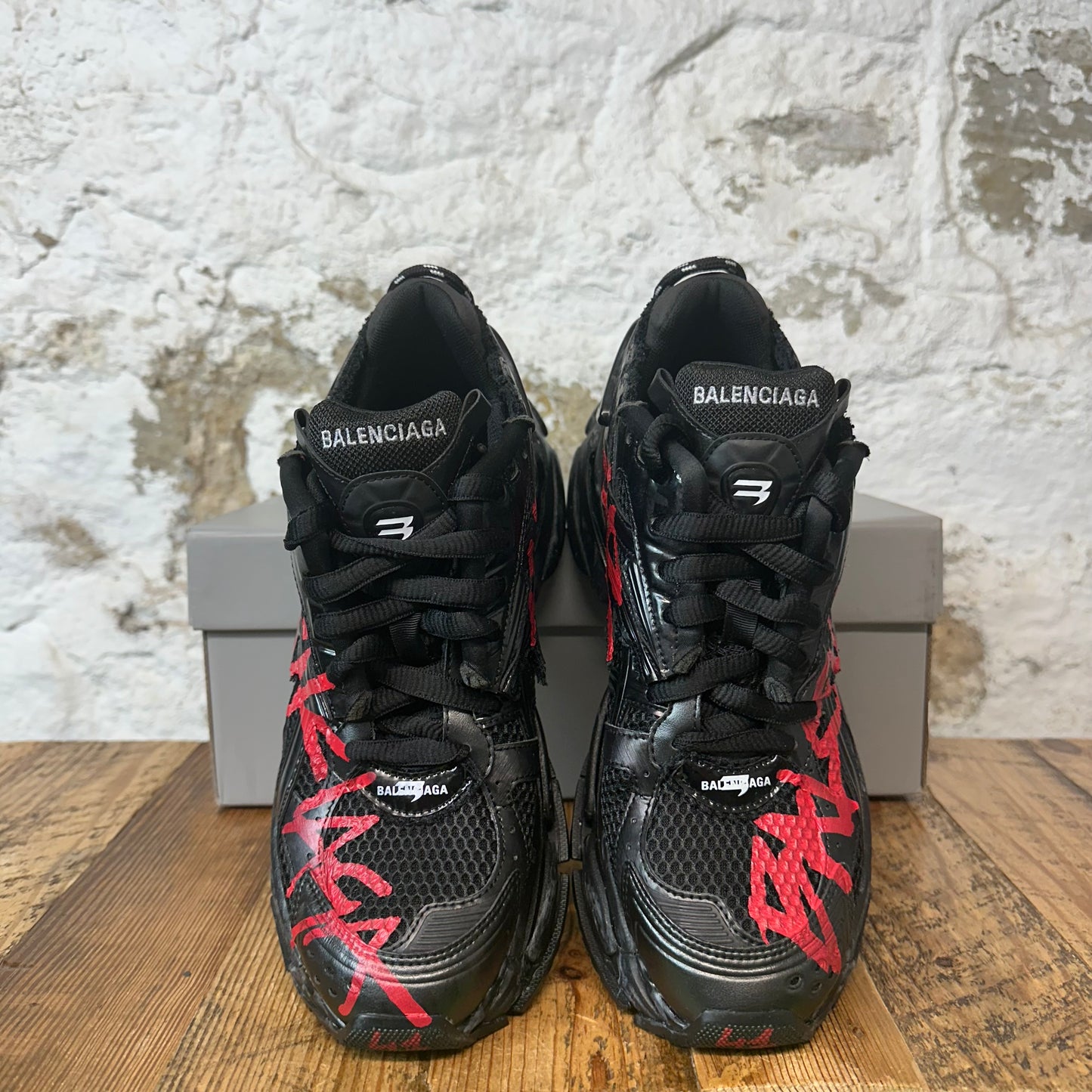 Balenciaga Runner Red Graffiti Black Sneaker