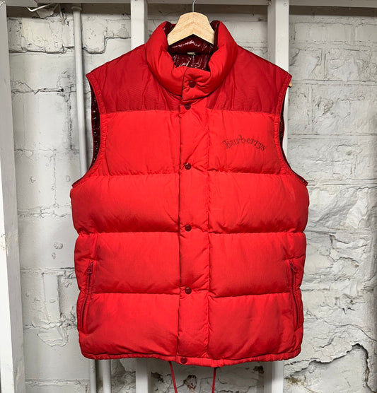 Burberry Red Puffer Vest Sz M (48)