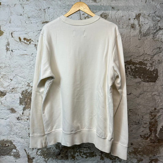 Casablanca Rabbit Logo Crewneck White Sz L