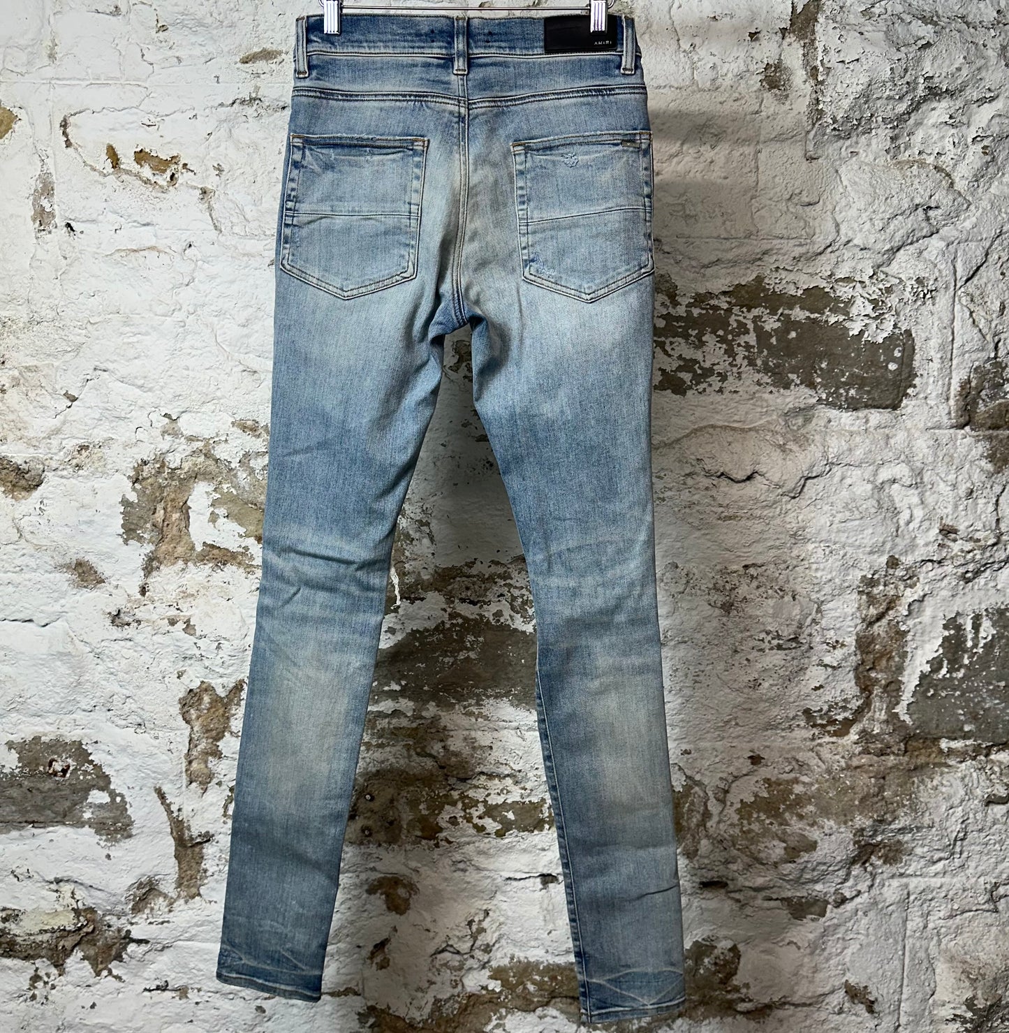 Amiri Multicolor Paisley Blue Denim Jeans Sz 29