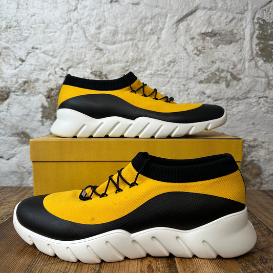 Fendi Mesh Black Yellow Sneaker Sz 12 (45)