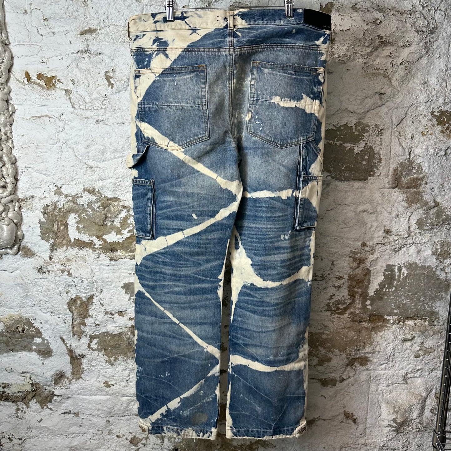 Amiri Bleached Carpenter Vintage Indigo Pants Sz 36