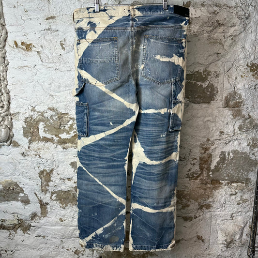 Amiri Bleached Carpenter Vintage Indigo Pants Sz 36