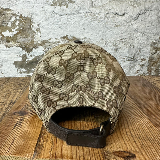 Gucci Tan GG Monogram Hat Sz XXL