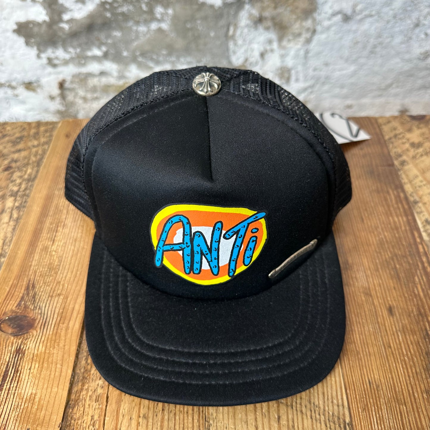 Chrome Hearts Matty Boy Anti Black Trucker Hat