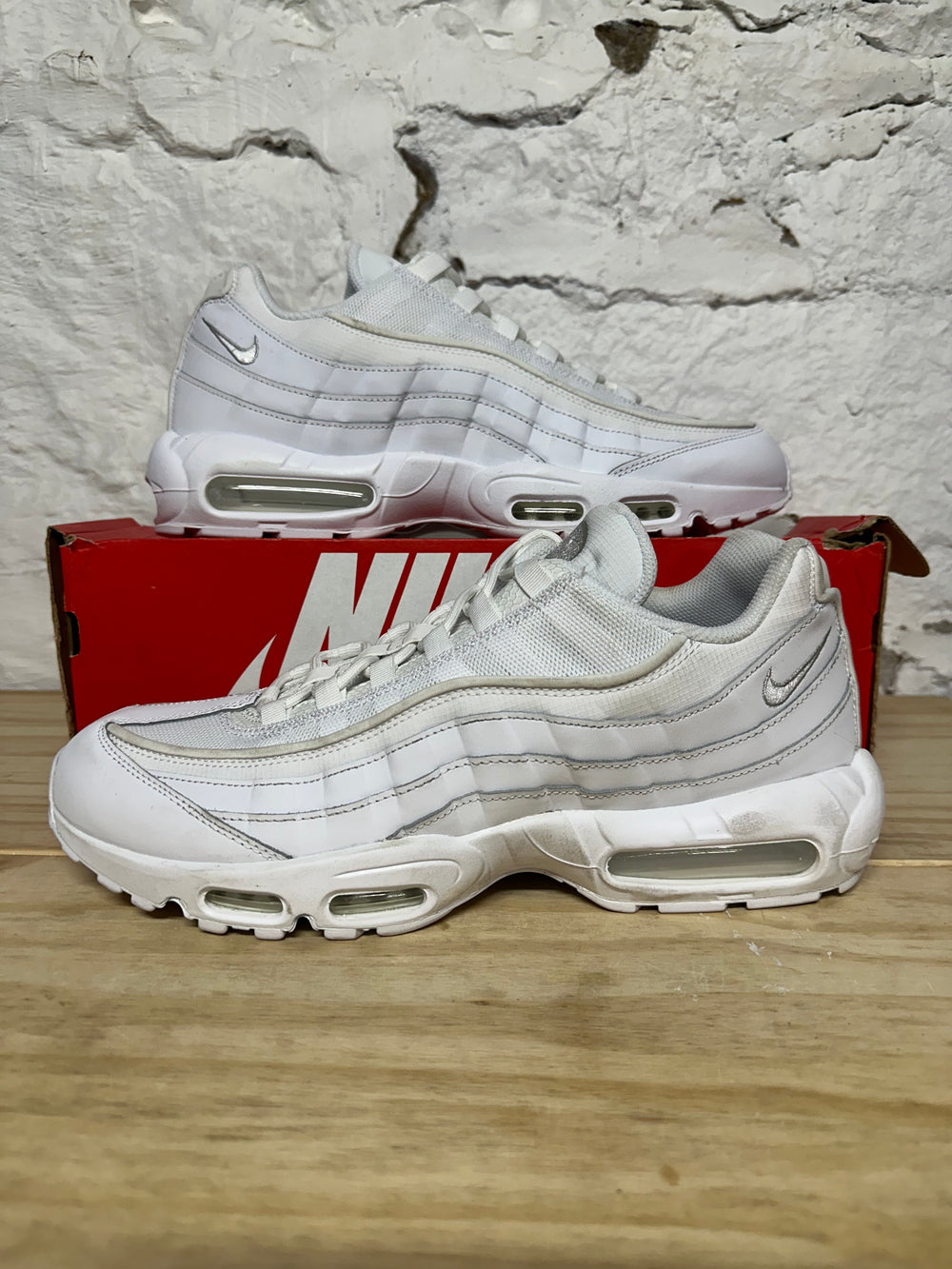 Nike Air Max 95 White Grey Fog Sz 14
