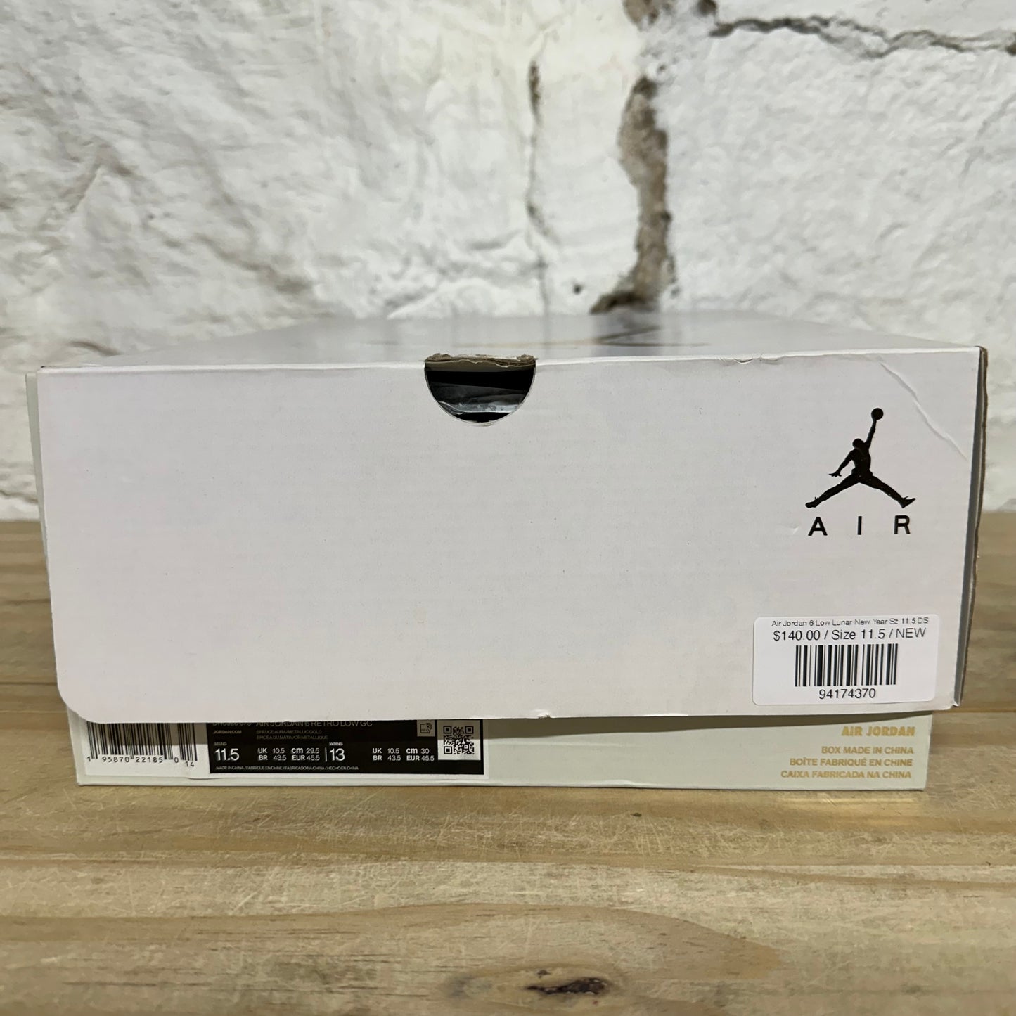 Air Jordan 6 Low Lunar New Year Sz 11.5 DS
