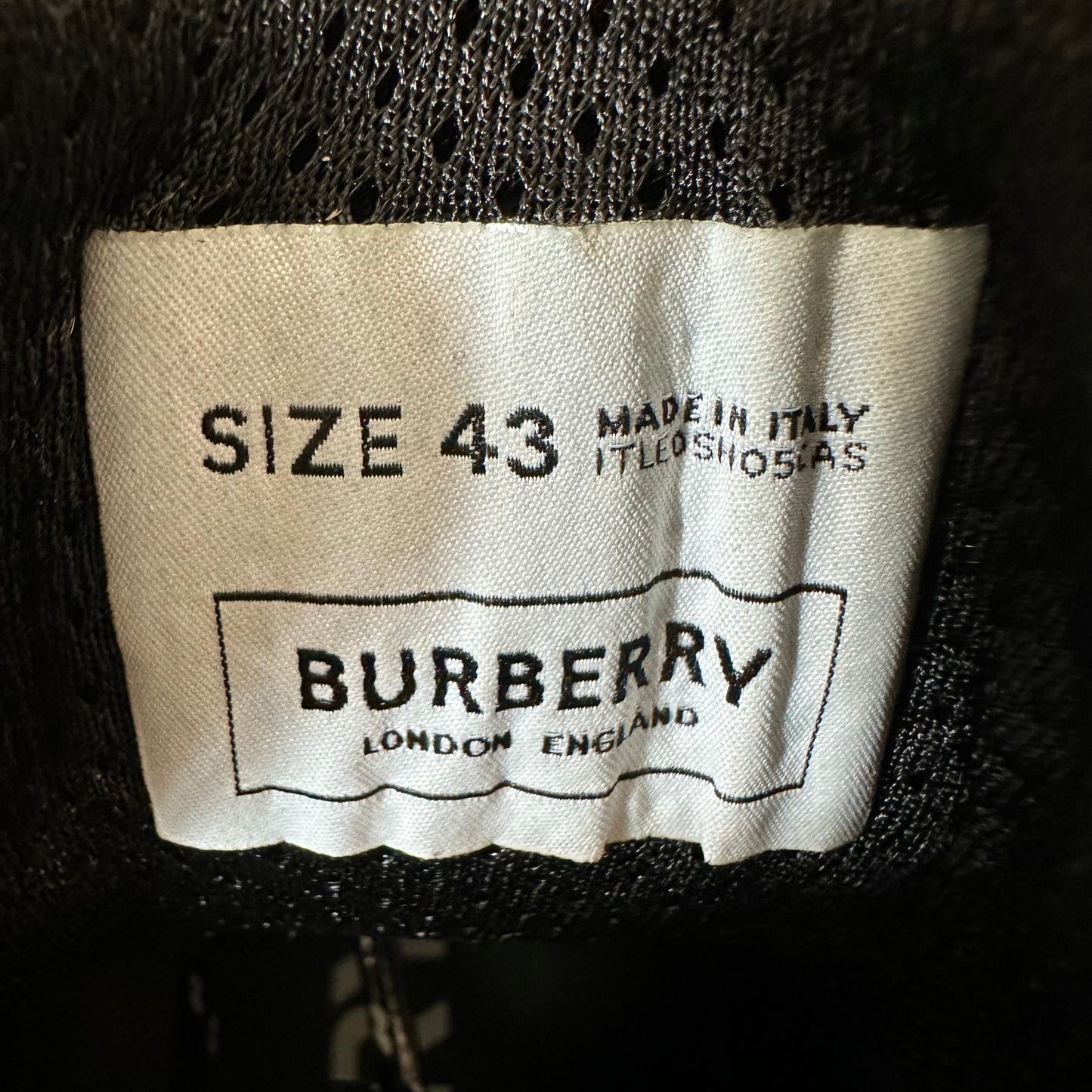Burberry Arthur Deep Maroon Plaid Sneaker Sz 10 (43)