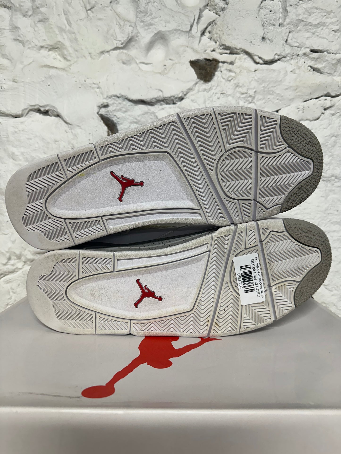 Air Jordan 4 White Oreo Sz 13