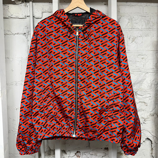 Versace Red Blue AOP Jacket Sz M