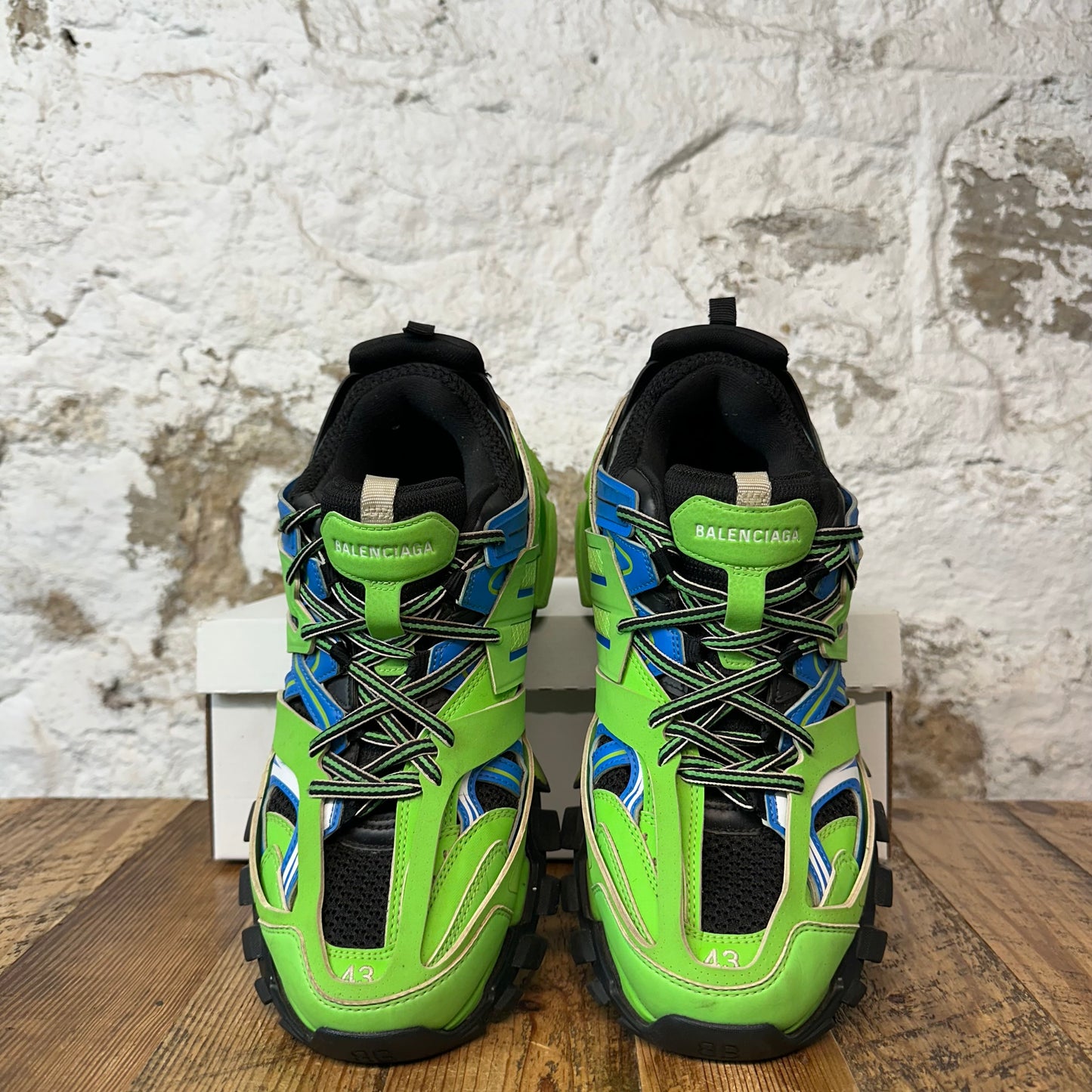 Balenciaga Track Runner Green Blue Black Sz 10 (43) No Box