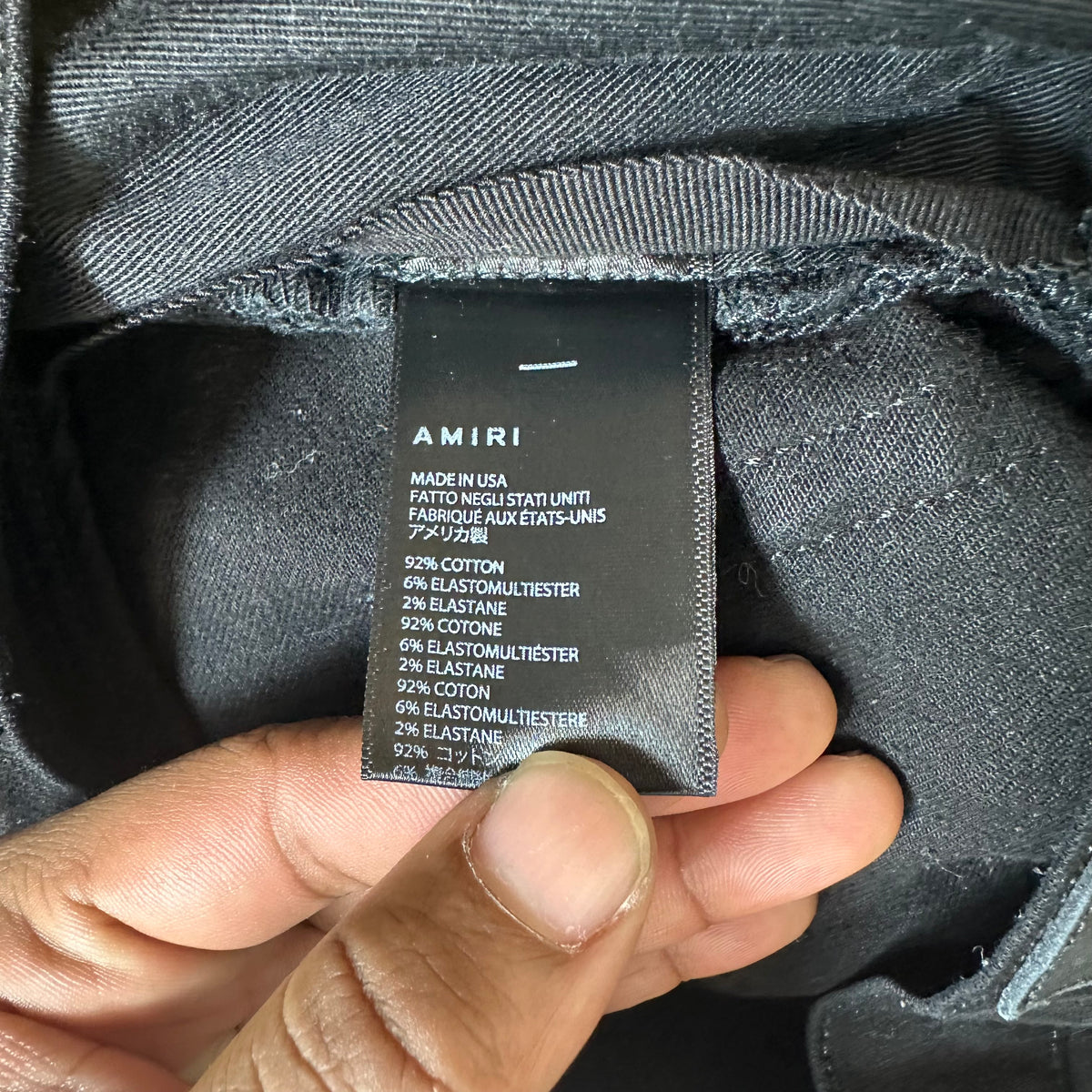 Amiri MX1 Black Paisley Thrasher Black Denim Jeans Sz 38