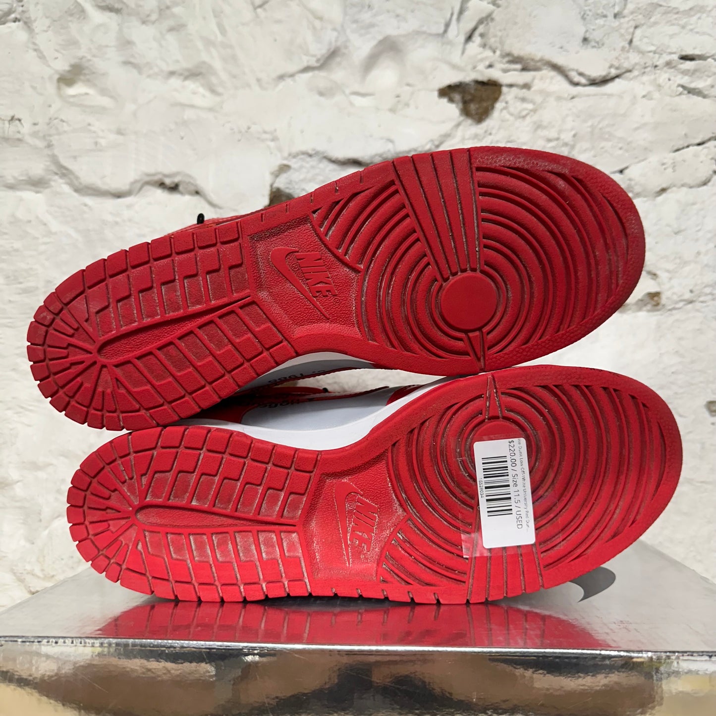 Nike Dunk Low Off-White University Red Dunk Low Sz 11.5