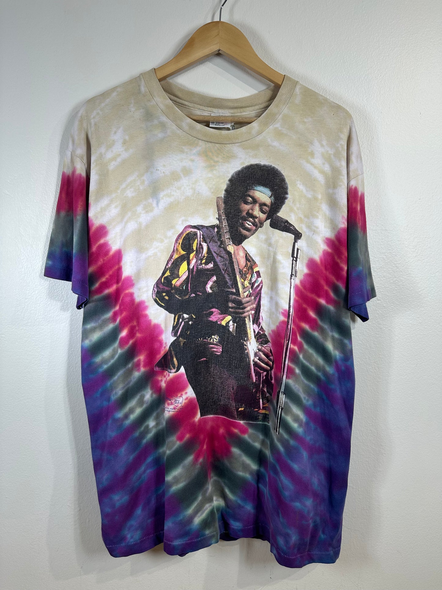 Jimi Hendrix Tie Dye T-Shirt Sz XL