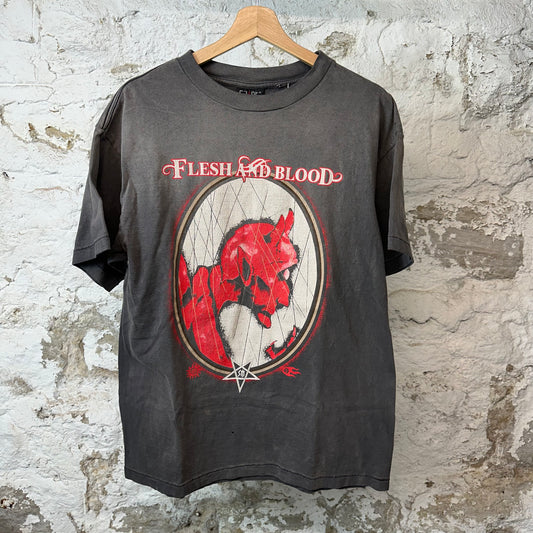 Saint Michael Devil T-shirt Black Sz M DS