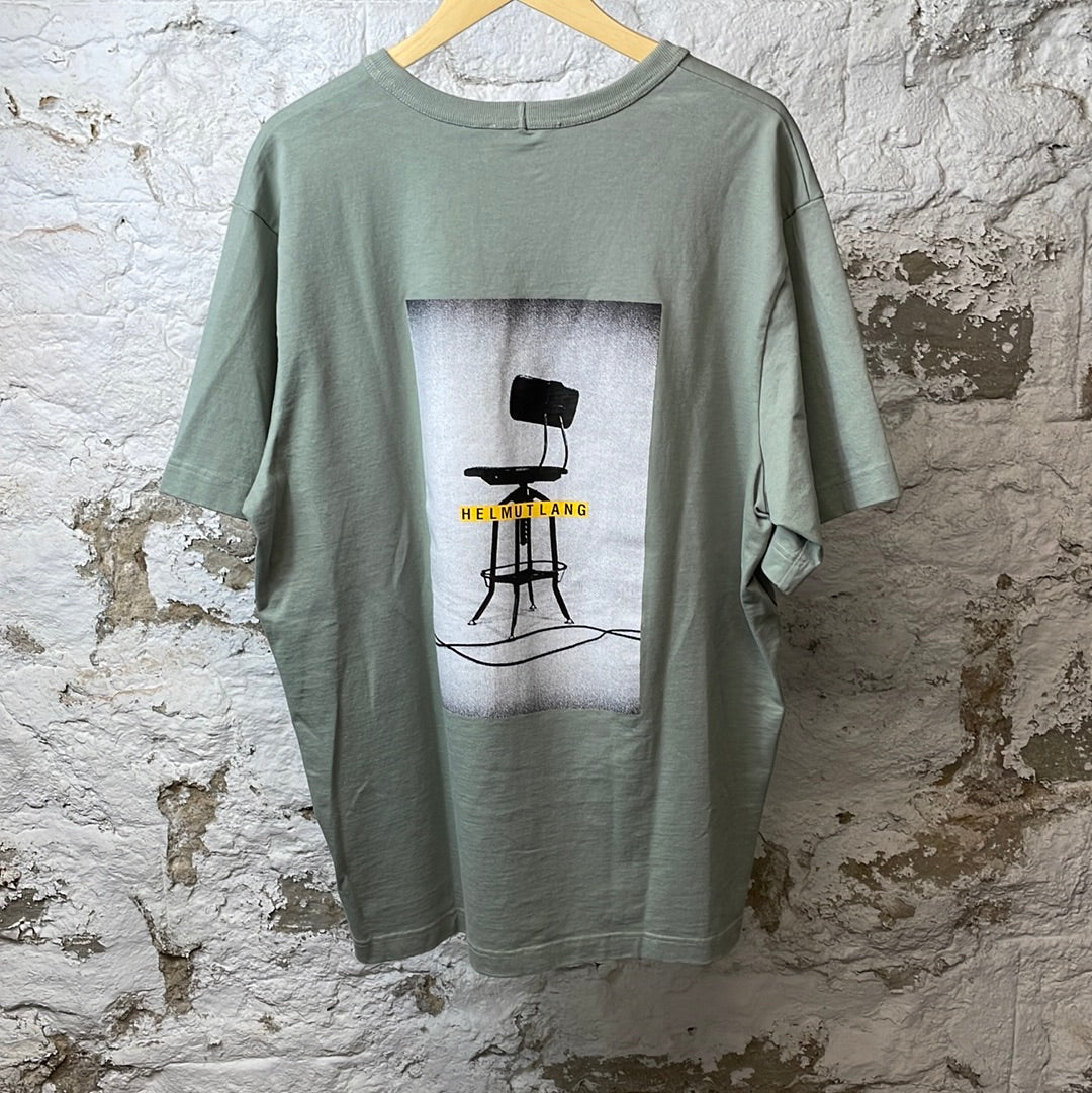 Helmut Lang HL Green T-Shirt Sz XL