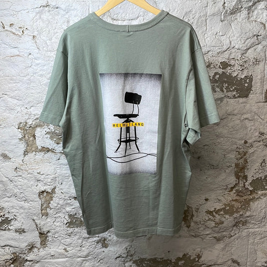 Helmut Lang HL T-shirt Green Sz XL