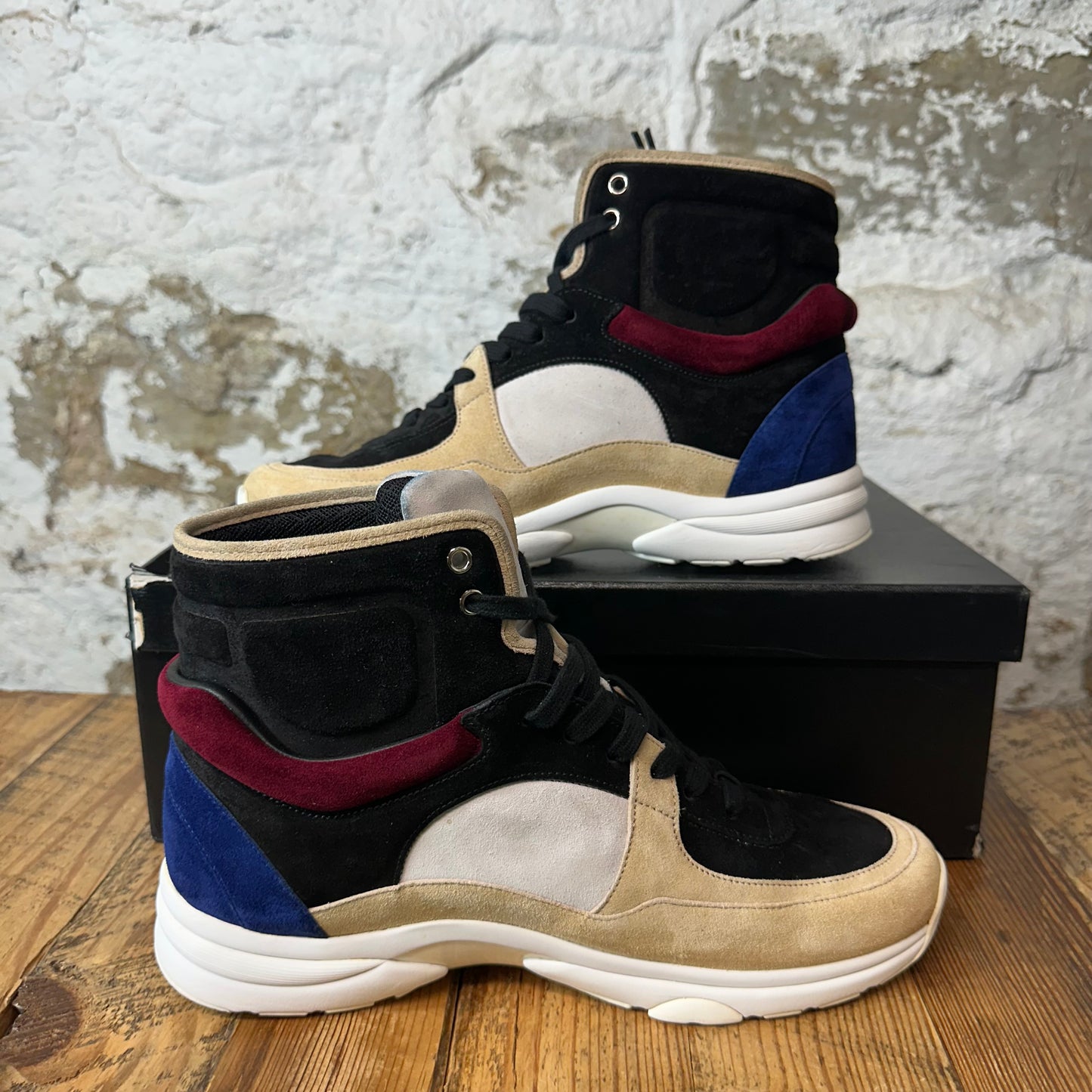 Chanel CC High Multicolor Suede Sneaker Sz 10 (43)