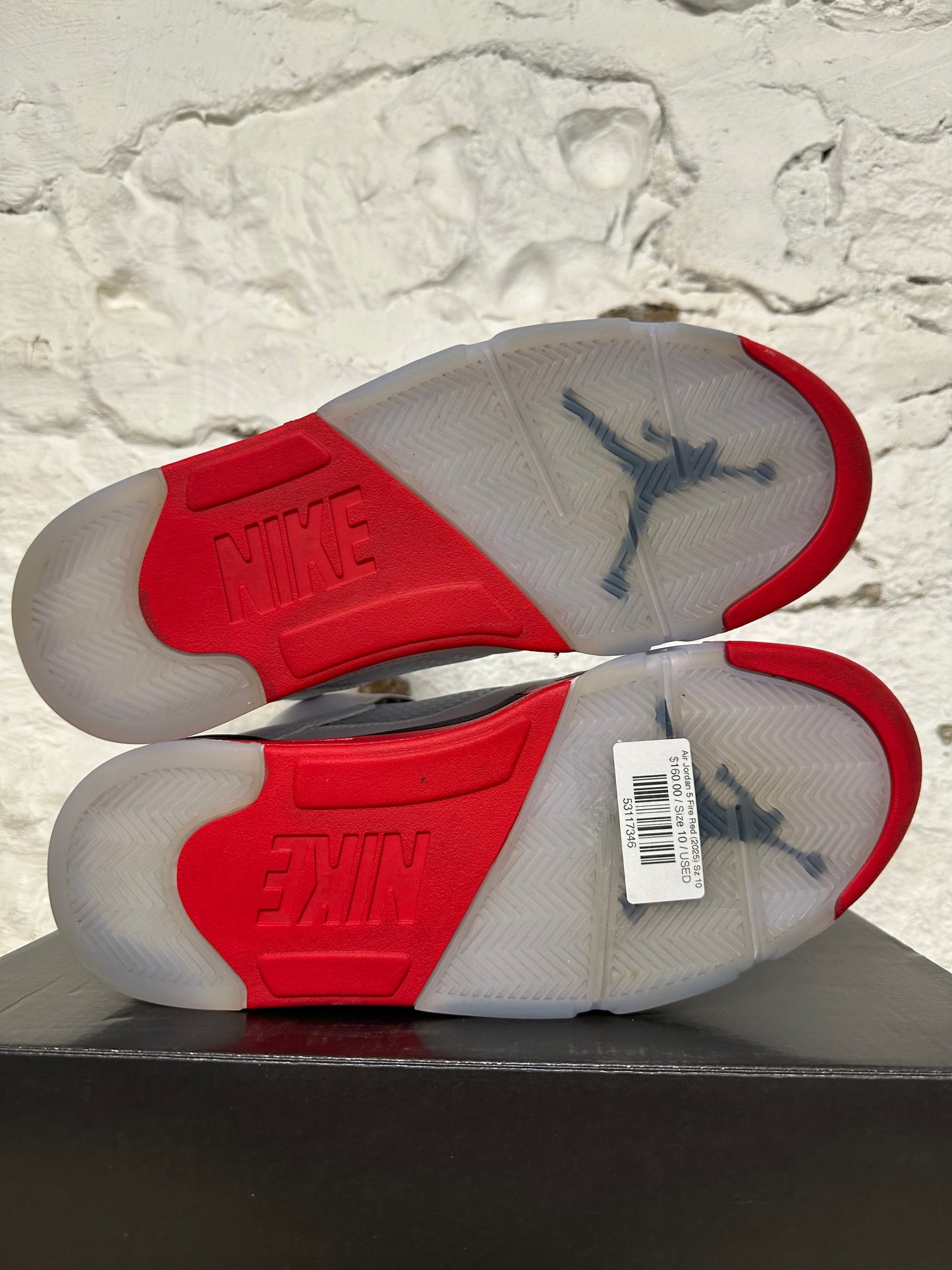 Air Jordan 5 Fire Red Black Tongue (2025) Sz 10