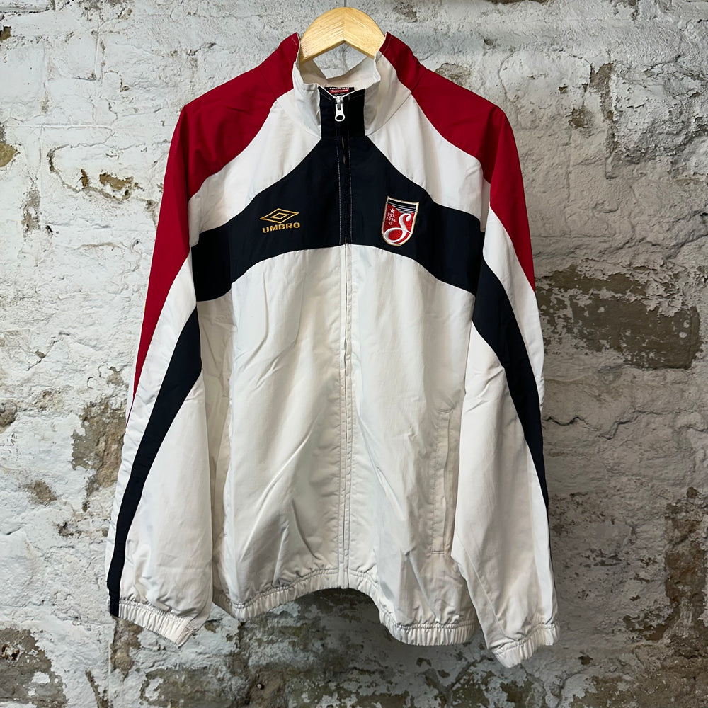 Supreme Umbro Black White Red Track Jacket Sz L