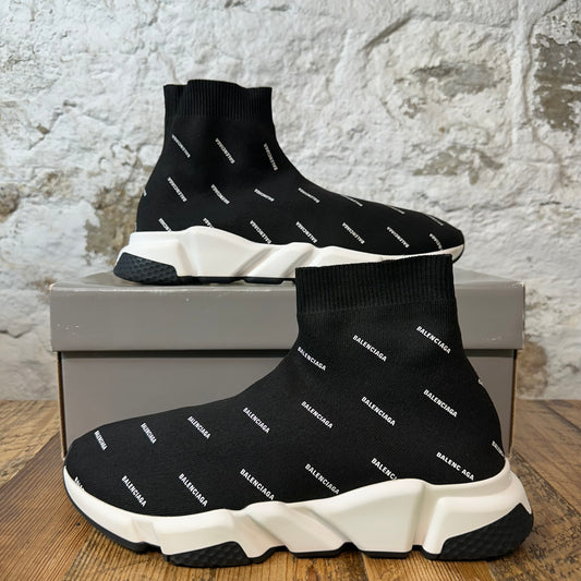 Balenciaga Black White Sock Runner Sneaker Sz 11 (44)