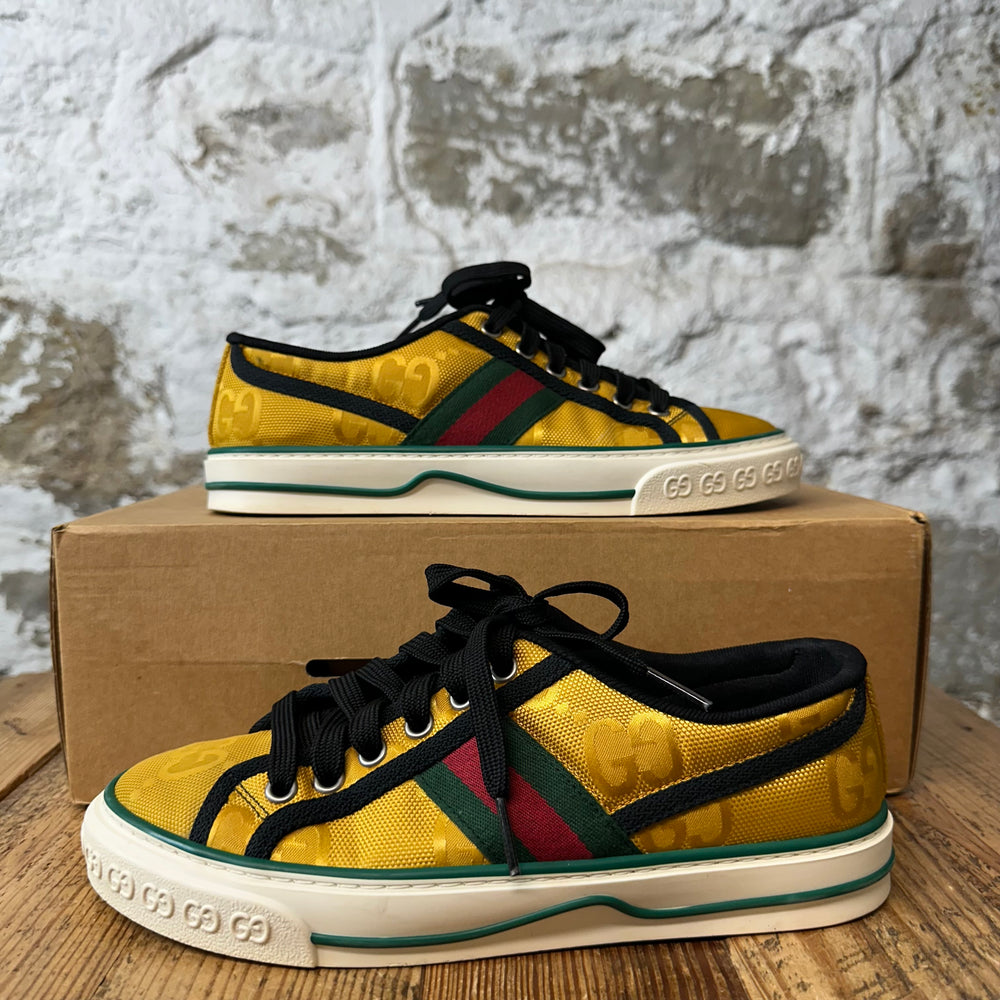 Gucci Tennis 1977 Yellow GG Nylon Sneaker Sz 4.5 (36)