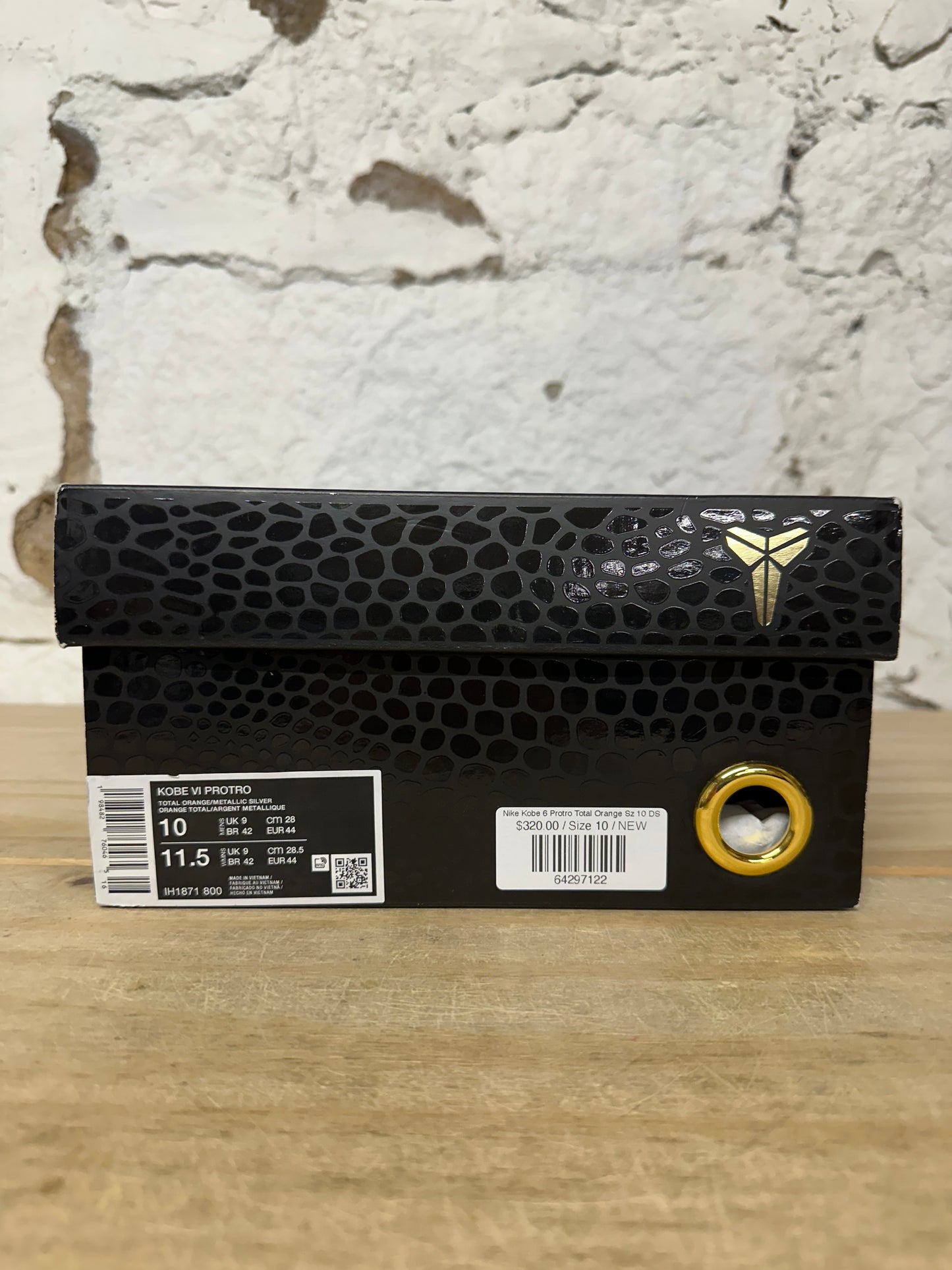 Nike Kobe 6 Protro Total Orange Sz 10 DS