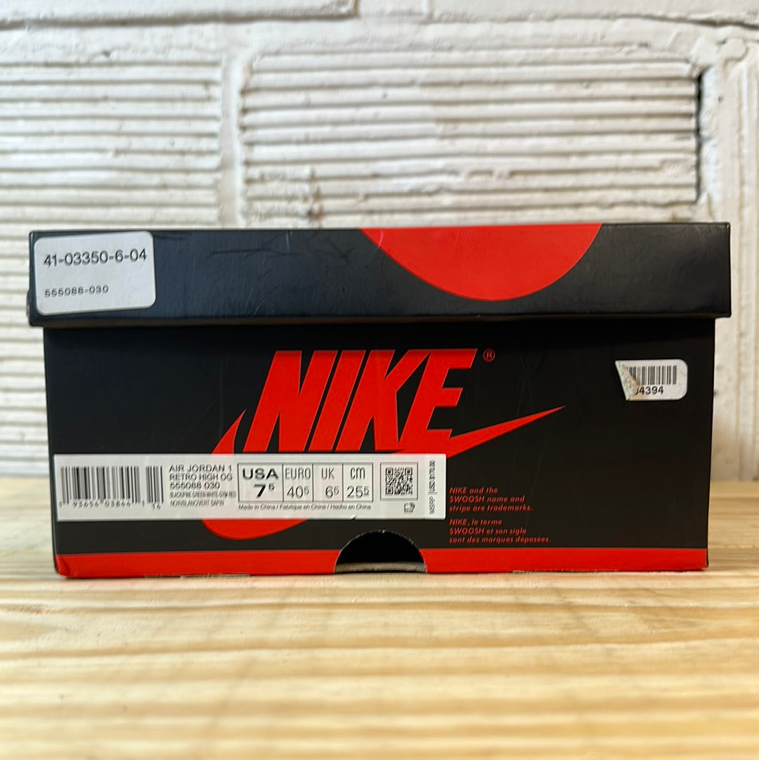 Air Jordan 1 High Pine Green Black Sz 7.5