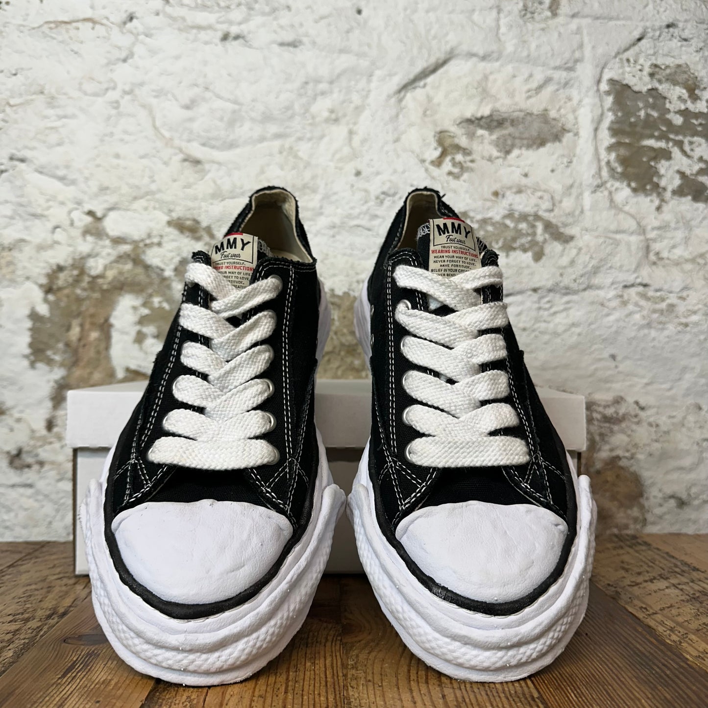 Maison Mihara Peterson 23 Black White Sneaker Sz 10 (43) No Box
