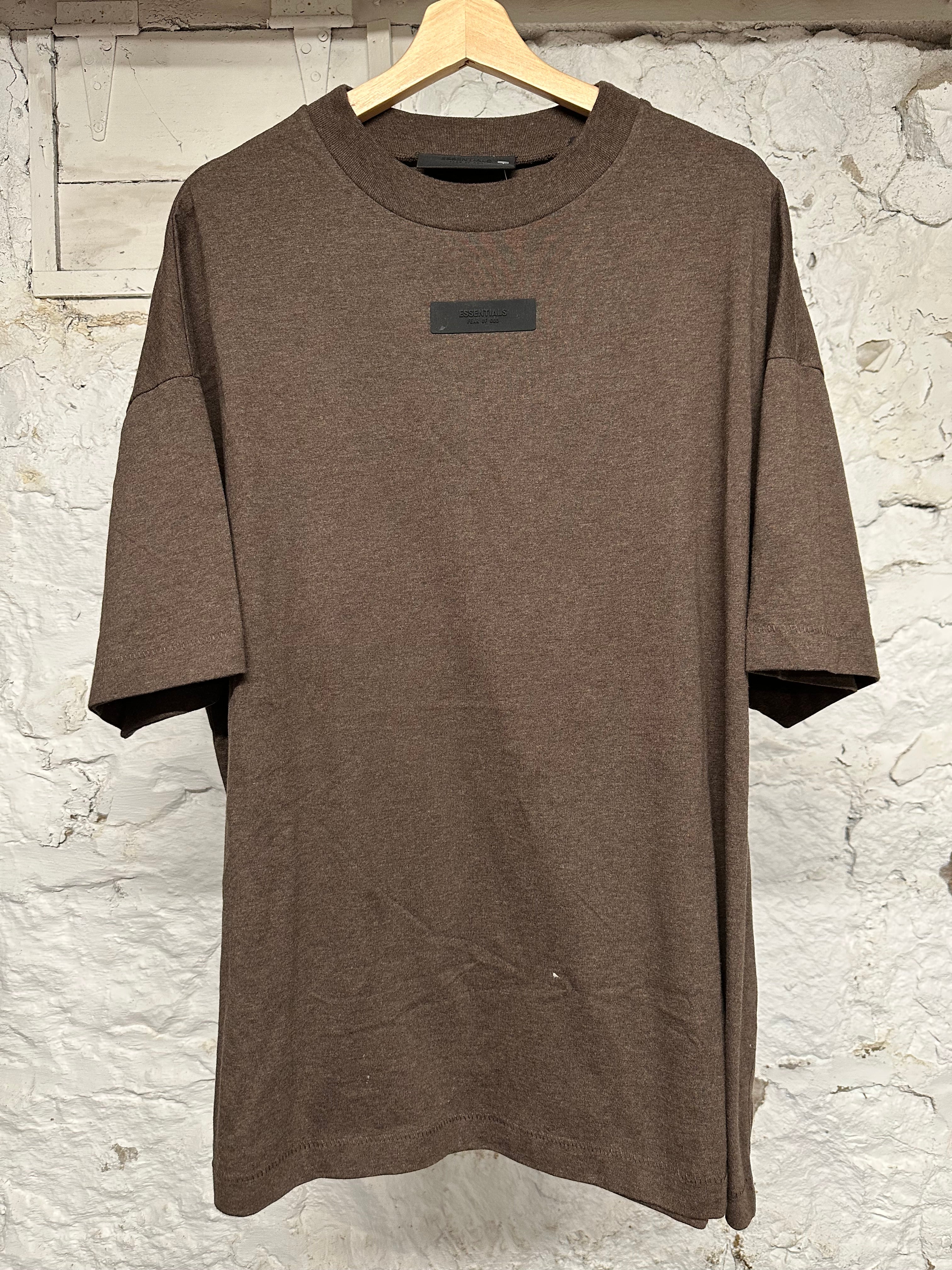 Fear of God Essentials Dark Brown T-Shirt Sz S